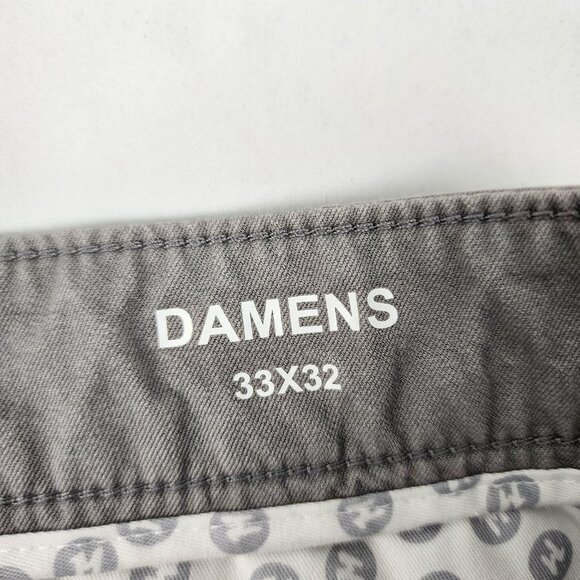 SOLD OUT Mugsy Jeans Mens 33x32 Gray Damens Straight Leg Pants - Picture 6 of 12